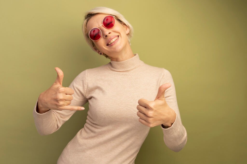Mujer muy feliz con su edad